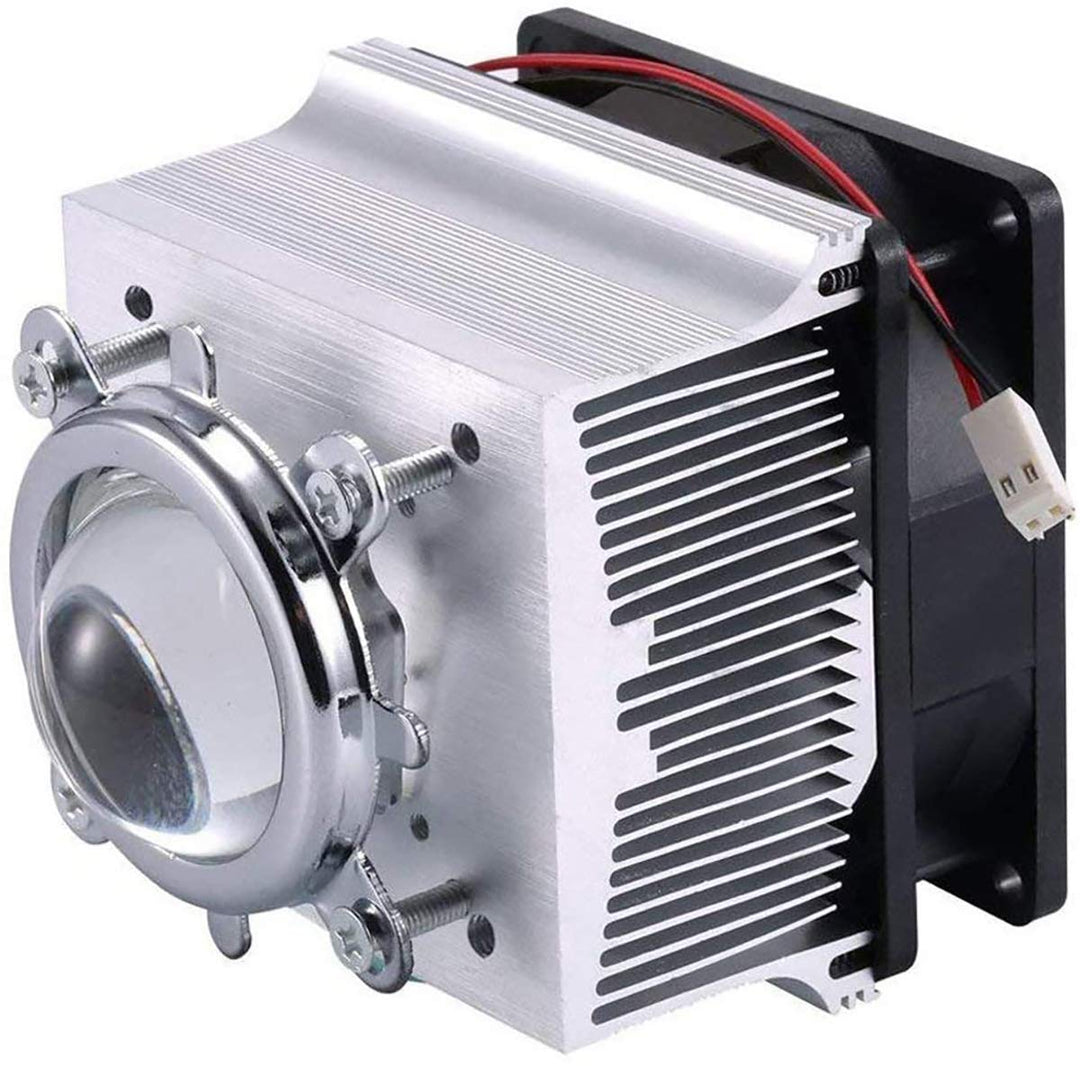 Aluminium Kühlkörper Kühlventilator + 44mm Objektiv 120 Grad für 50W 100W LED Licht und Chip 120 Gra