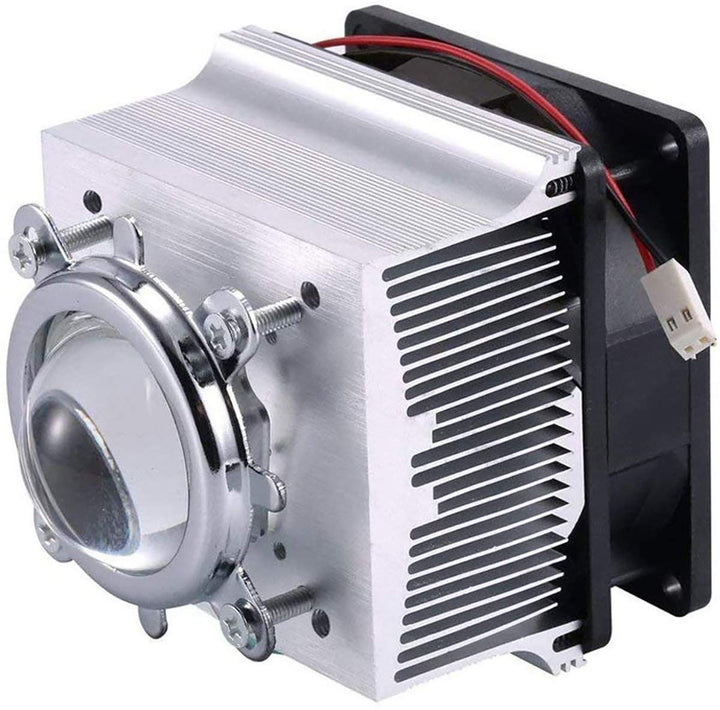 Aluminium Kühlkörper Kühlventilator + 44mm Objektiv 120 Grad für 50W 100W LED Licht und Chip 120 Gra