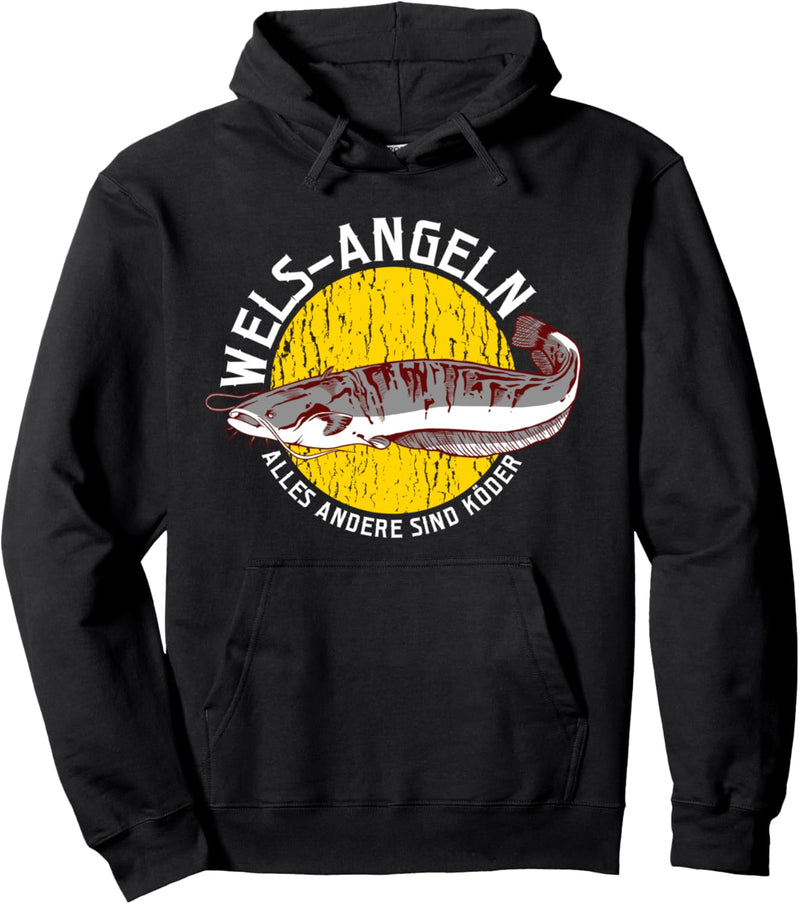 Wels und Waller Raubfisch Fischen Köder Angler Angeln Wels Pullover Hoodie