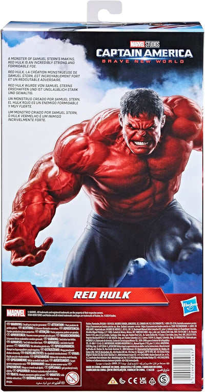 Marvel Studios Captain America Brave New World, Titan Hero Serie Deluxe Red Hulk Action-Figur