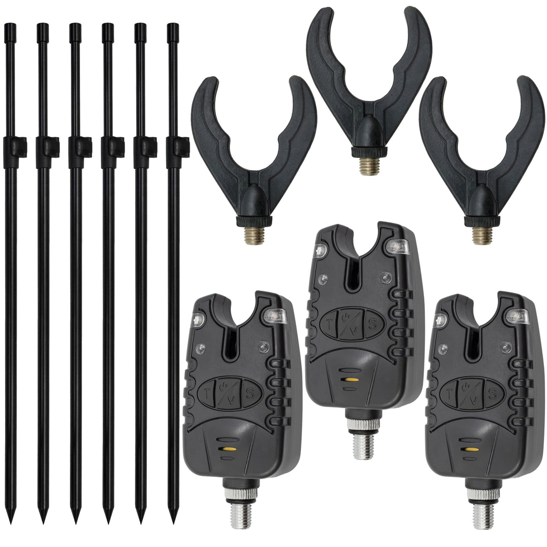 Banksticks + Bissanzeiger Set Rutenablage, 3 Ruten, 50-80cm 3 Ruten | Länge: 50-80cm, 3 Ruten | Läng