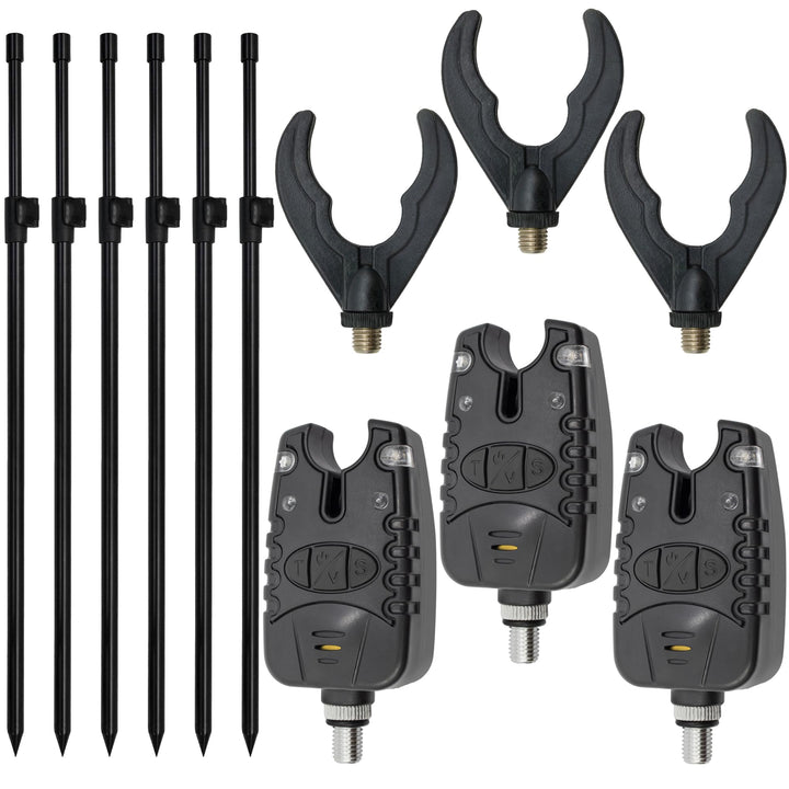 Banksticks + Bissanzeiger Set Rutenablage, 3 Ruten, 50-80cm 3 Ruten | Länge: 50-80cm, 3 Ruten | Läng