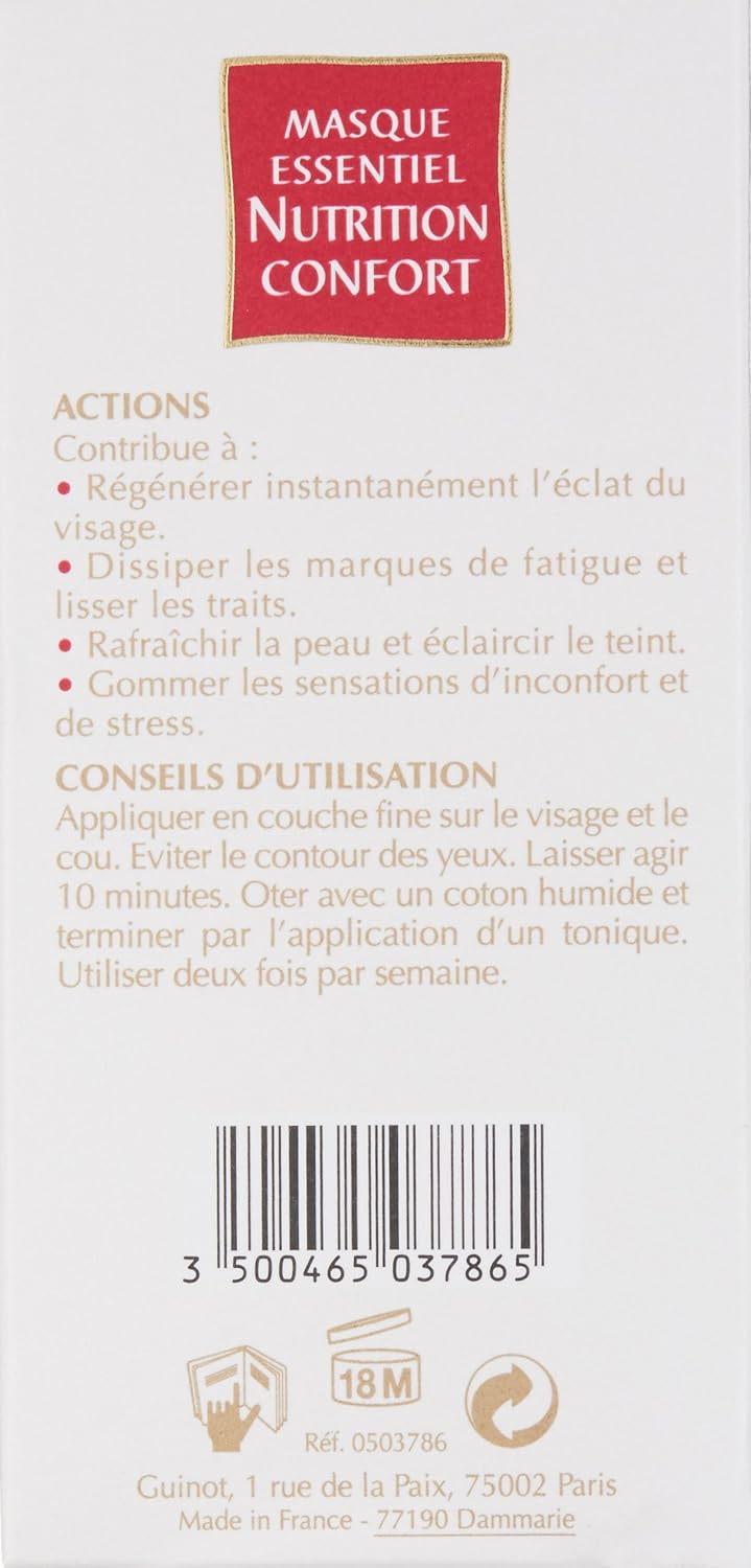 Guinot Masque Essentiel Nutrition Confort Mask,1er Pack (1 x 50 ml) 50 ml (1er Pack), 50 ml (1er Pac