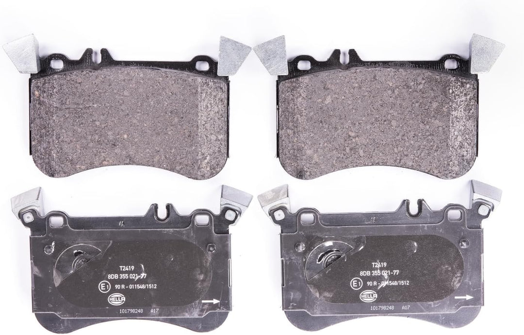HELLA PAGID 8DB 355 021-771 Bremsbelagsatz - T2419 - Dicke/Stärke: 16.7mm - Bremssystem: Brembo - fü