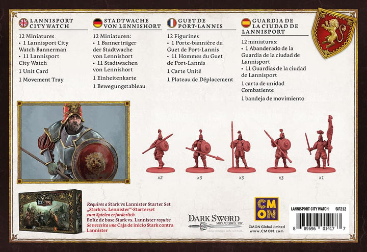 CMON | A Song of Ice & Fire – Stadtwache von Lennishort | Erweiterung | Tabletop | 2 Spieler | Ab 14