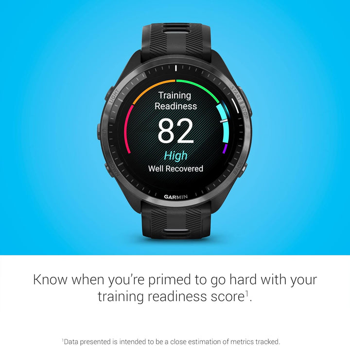 Garmin Forerunner® 965 Running Smartwatch, buntes AMOLED-Display, Trainingsmetriken und Wiederherste