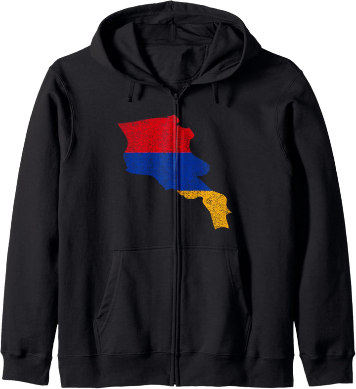 Armenien Land mit armenischer Flagge verzweifelt Kapuzenjacke