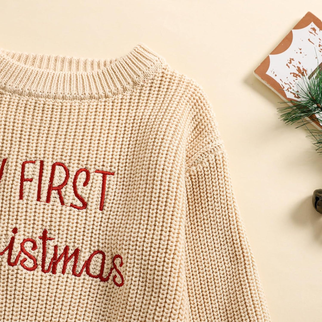 L&amp;ieserram Baby Jungen Mädchen Weihnachtspullover Weihnachten Gestrickt Pullover Jumper Neugeborenen