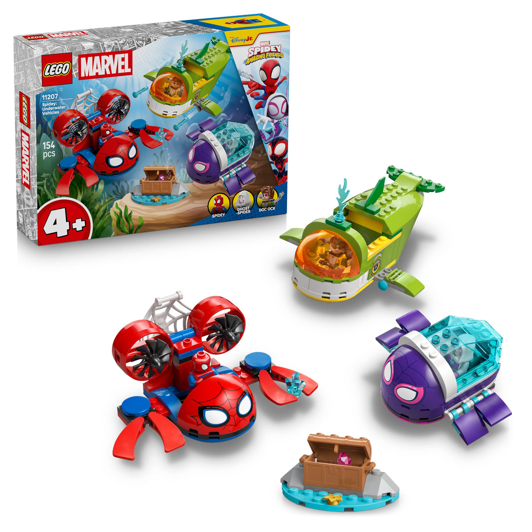LEGO ǀ Marvel Spidey und Seine Super-Freunde Spidey: Unterwasserfahrzeuge - Superhelden Spielzeug mi