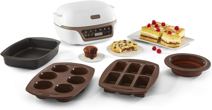 Tefal Cake Factory Smart-Kuchenmaschine, Gerät, Backen, Backen, Brotmaschine, Muffins, 4 Formen, 5 P