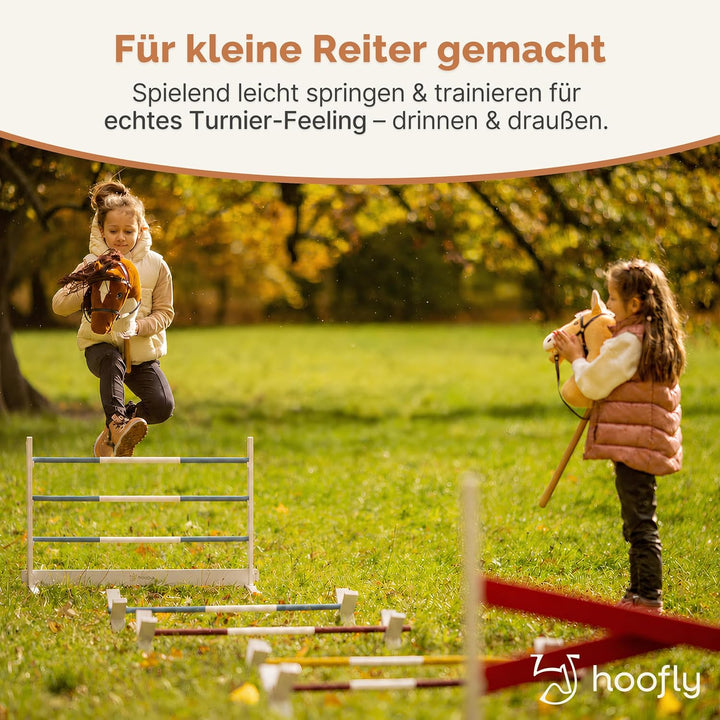 Hobby Horse Hindernisse Set – 2 Steilsprünge &amp; 1 Cavaletti/Hindernisse Hobby Horsing Zubehör &amp; Hürde