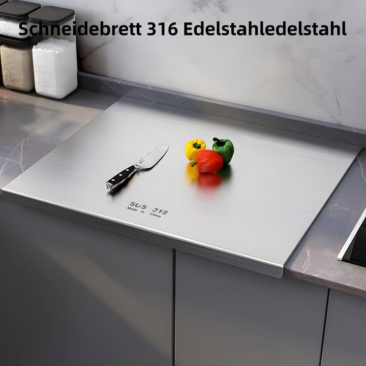 Schneidebrett 316 Edelstahl,Edelstahl Arbeitsplatte aus Verschiedene Grössen,Cutting Board,Schneideb