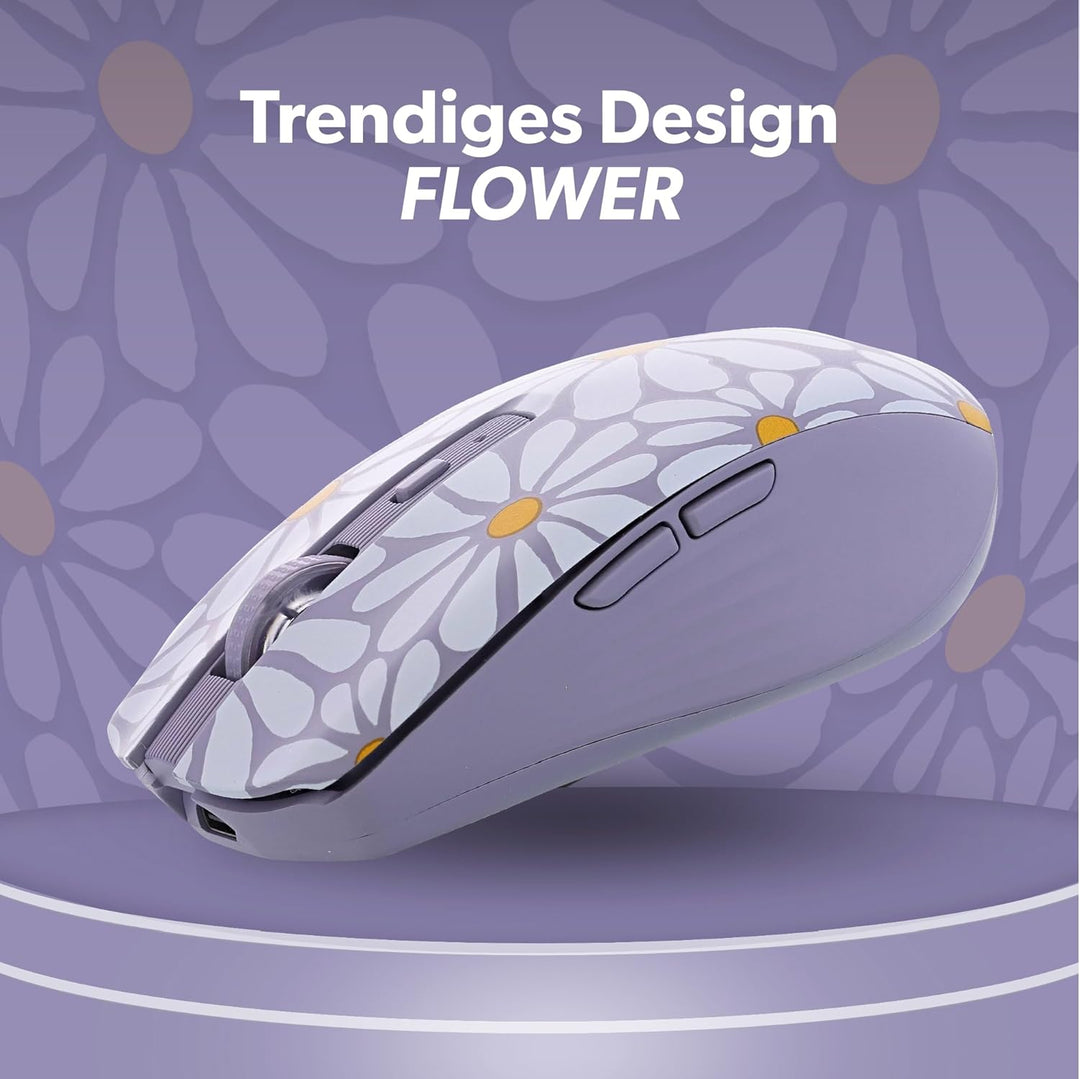 T'nB - Kabellose Maus, Dual Mode Bluetooth und USB-A, Wiederaufladbar, Lange Akkulaufzeit, Leise, 16