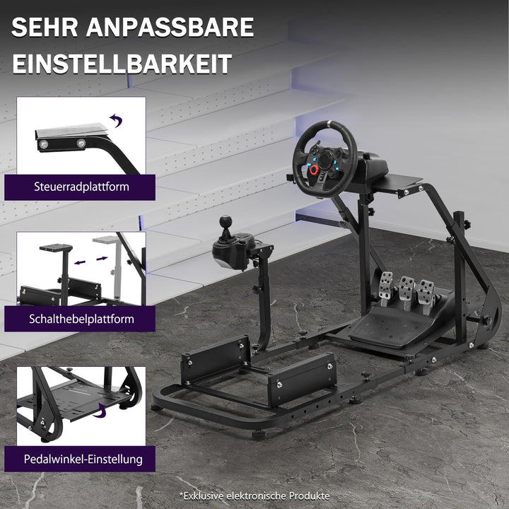 Minneer Racing Simulator Cockpit Applicable to Logitech G923/G29/G920/T248PS/ T248XBox /T300RS GT St