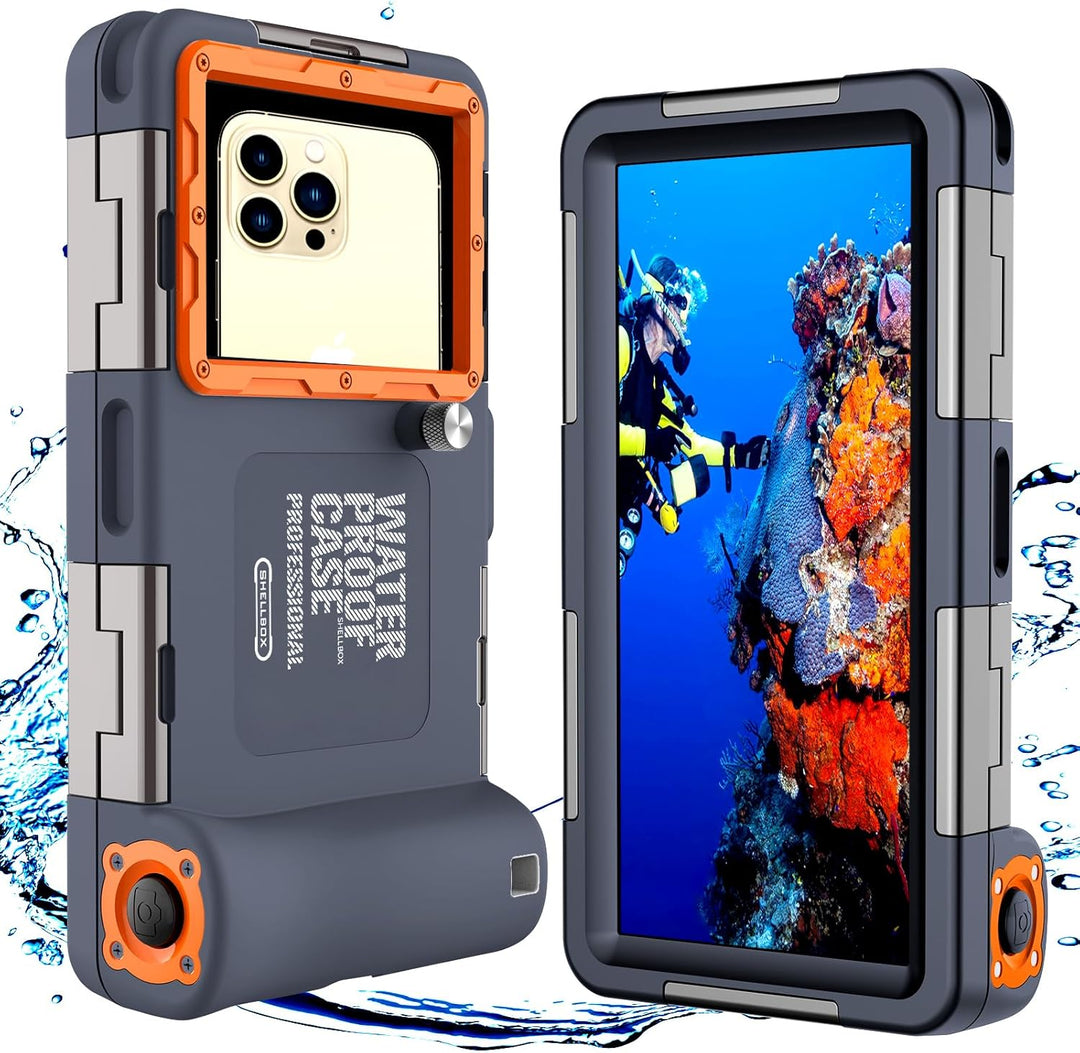 ZLIME wasserdichte Handyhülle 7.0 Zoll Unterwasser Wasserfeste Handy Wasserschutzhülle Handytasche,