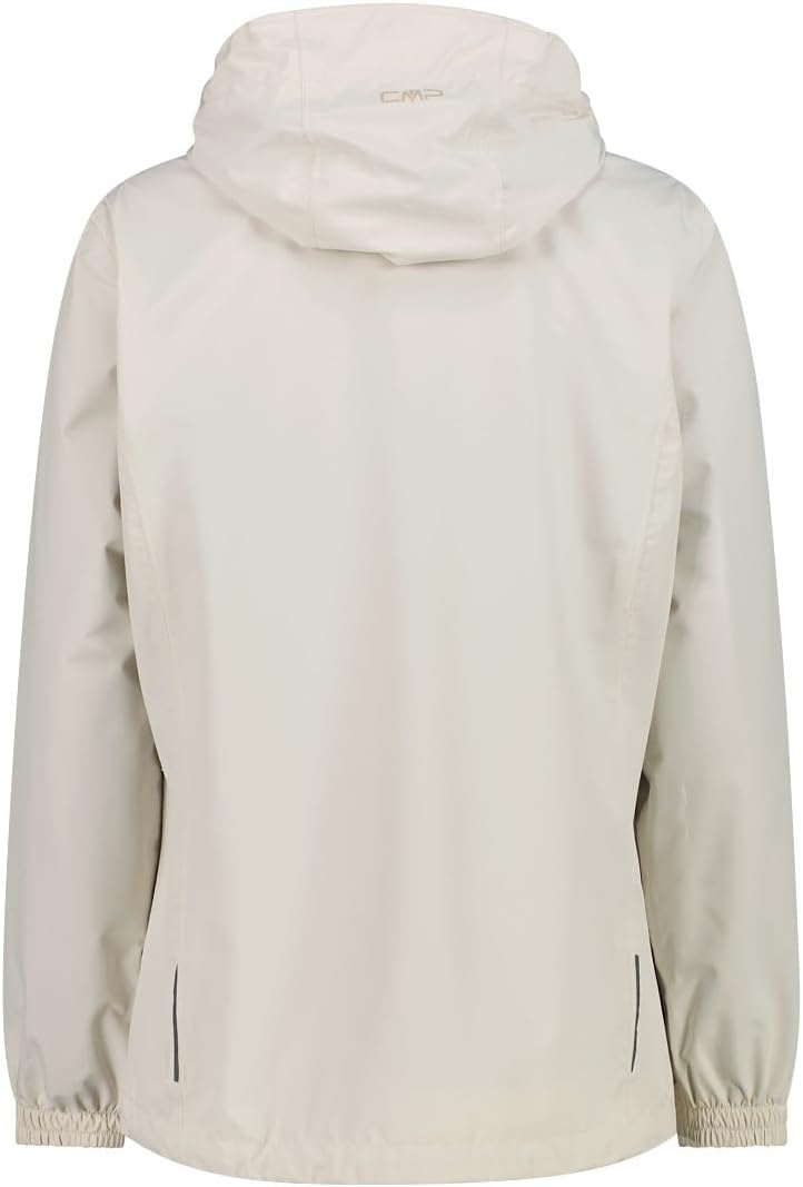 CMP Damen Regenjacke Woman Rain Jacket Fix Hood 36 A238 Vanille, 36 A238 Vanille