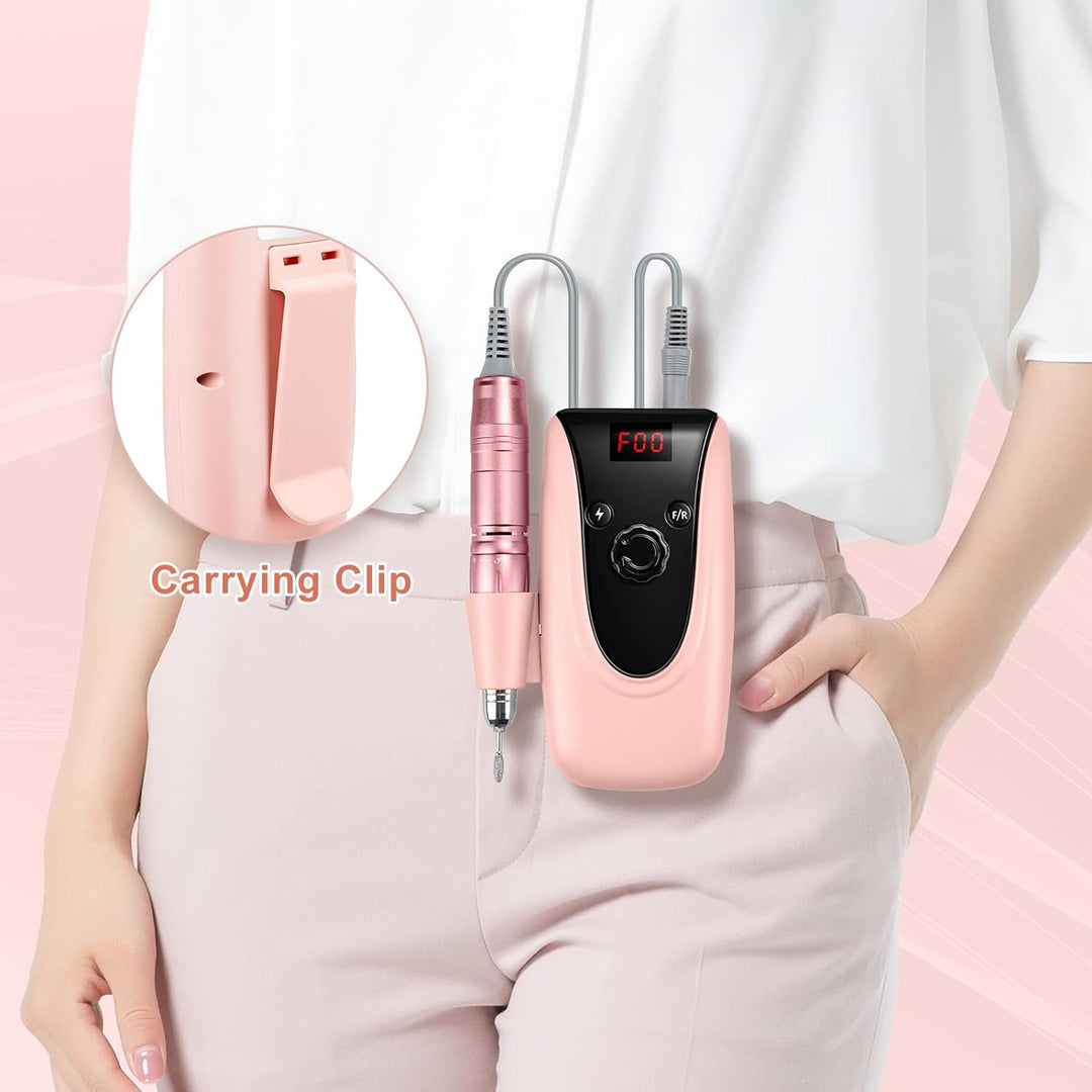 Madenia Nagelfräser Professional Akku 35000 U/Min Elektrische Nagelfeile Maniküre Pediküre Set für A