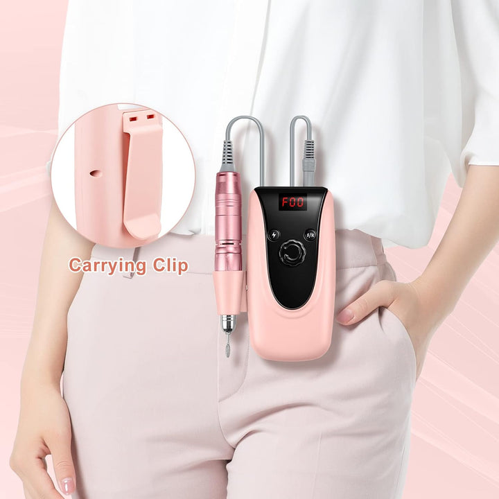 Madenia Nagelfräser Professional Akku 35000 U/Min Elektrische Nagelfeile Maniküre Pediküre Set für A