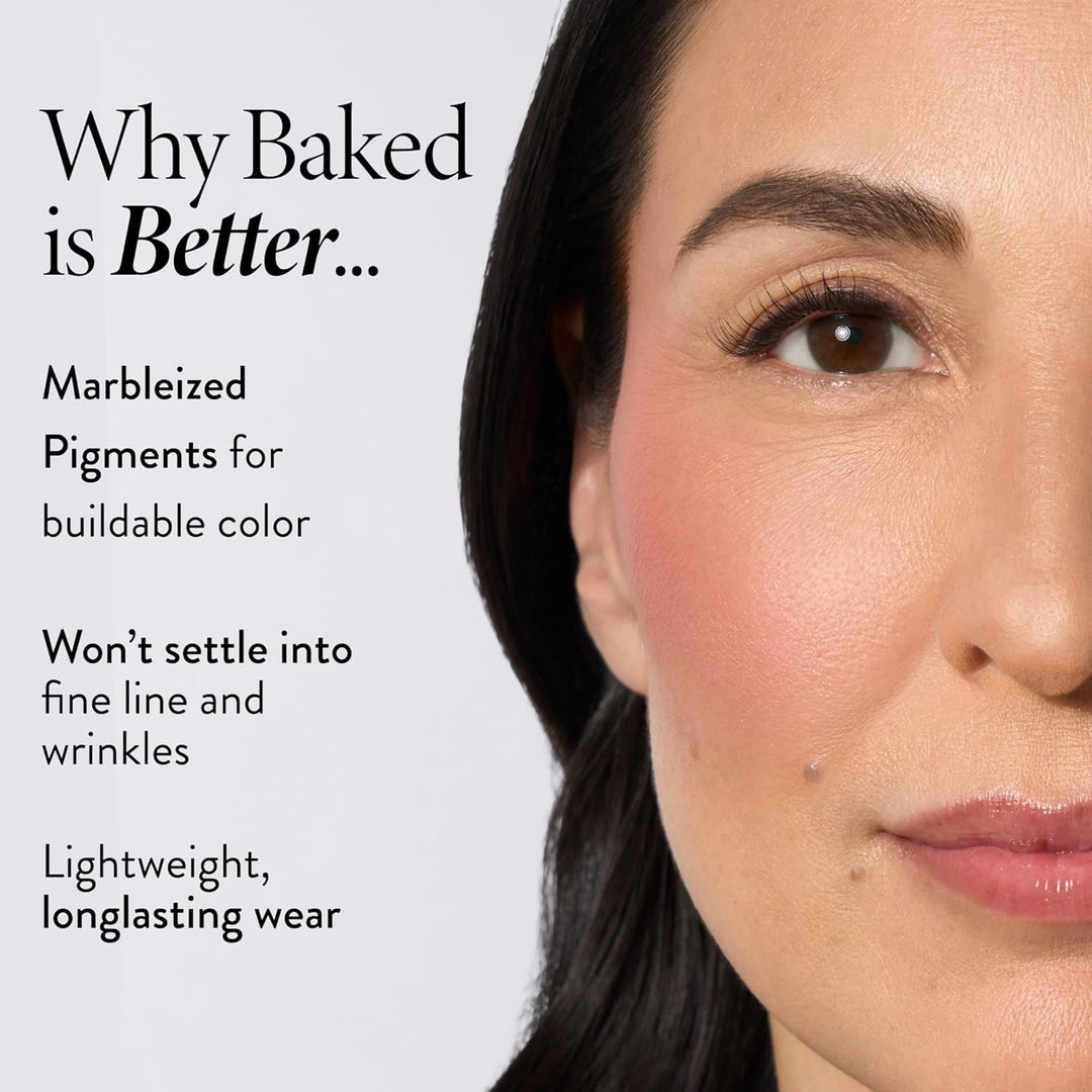 LAURA GELLER NEW YORK Baked Blush-n-Brighten Marbleized Blush-Tropical Peach Creamy Lightweight Matt