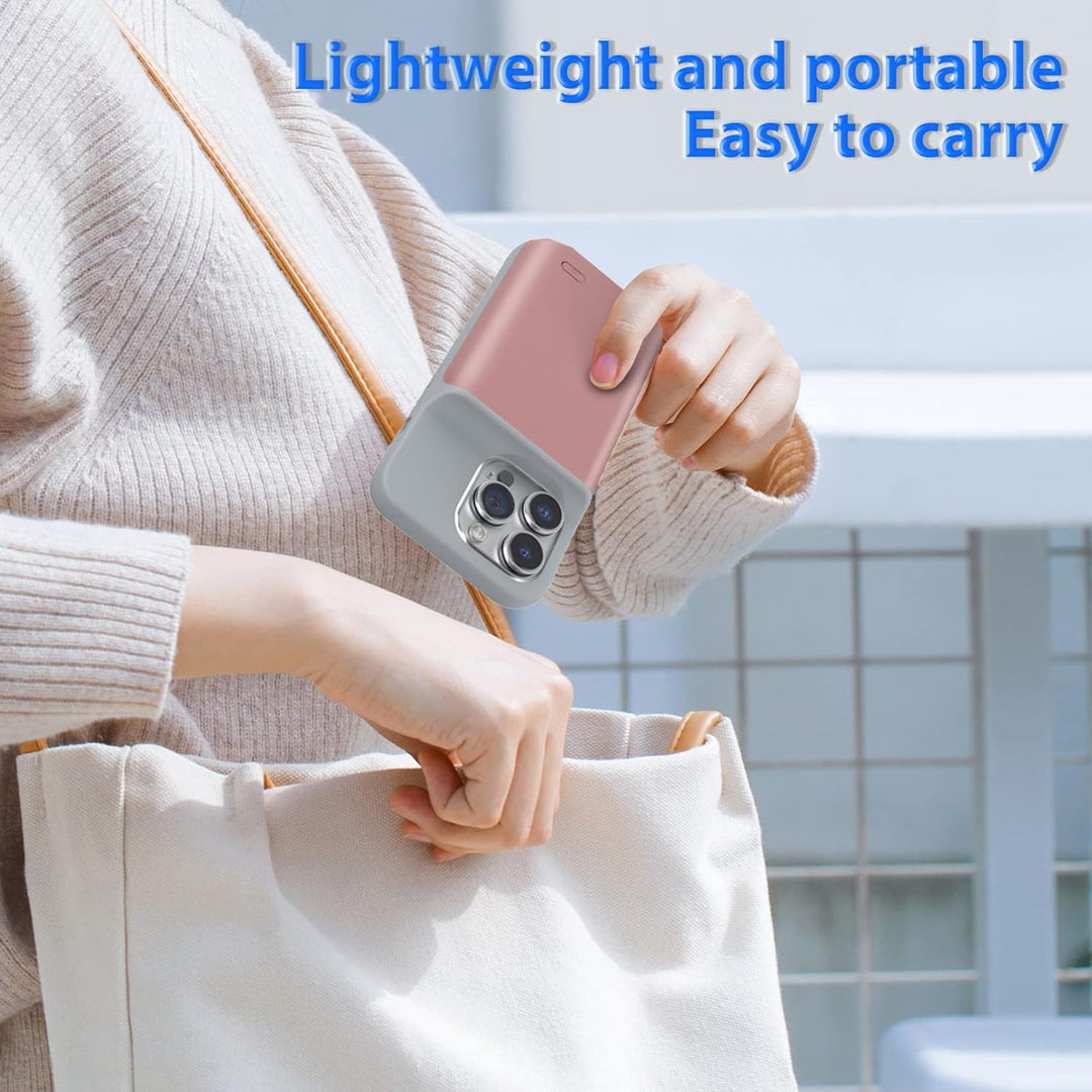 HUOBAO Batteriehülle für iPhone 14 Pro, [6000mAh] Ladekoffer für iPhone, schützende tragbare Ladetas