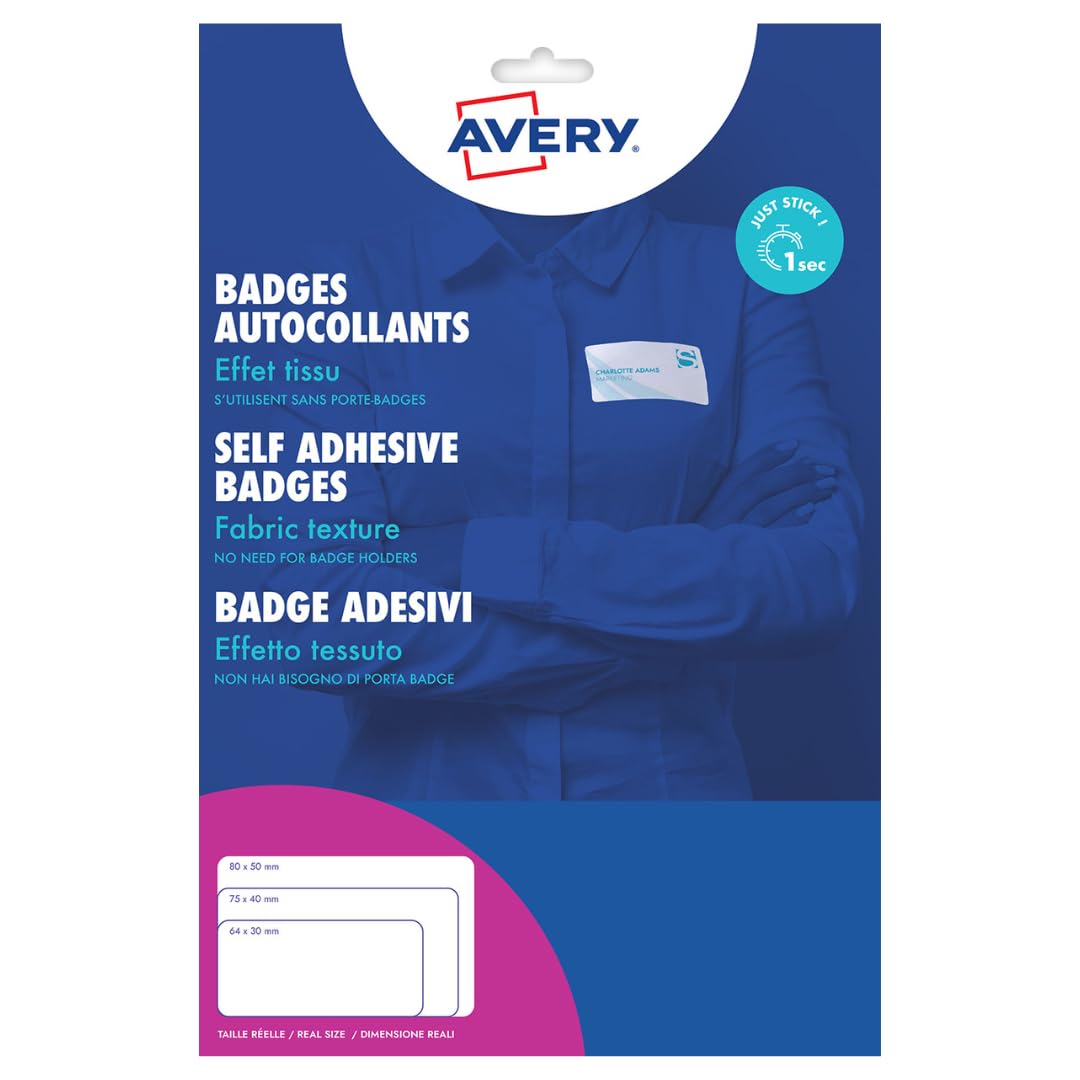 Avery L4784-20 Selbstklebende Namensschilder