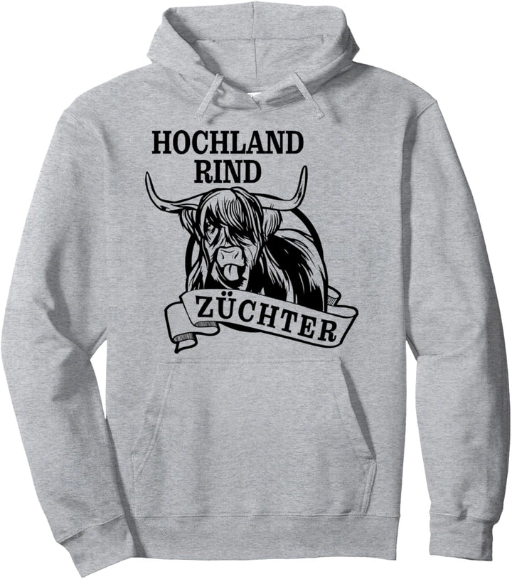 Highland Cattle Schottisches Hochlandrind Züchter Landwirt Pullover Hoodie