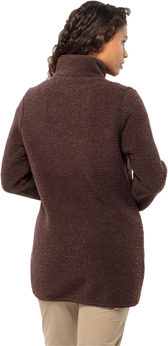 Jack Wolfskin Damen High Curl Coat W Fleece-Jacke XS Schwarz, XS Schwarz