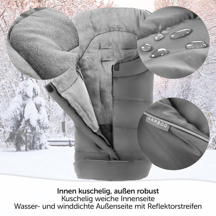 Zamboo Fusssack für Joie Buggy Sportwagen (passend für Litetrax, Mytrax, Chrome) - Winterfusssack fü