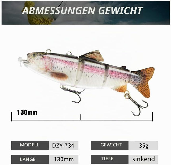 ods lure Robotic Schwimmköder USB wiederaufladbar Fischköder mit LED Licht Elektrischer Angelköder m