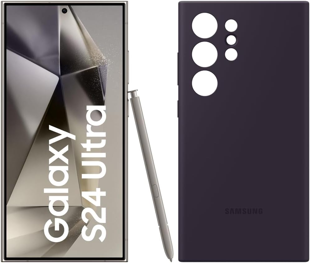 Samsung Galaxy S24 Ultra AI Smartphone, 12GB RAM/512GB Speicher, Titanium Gray, 3 Jahre Herstellerga