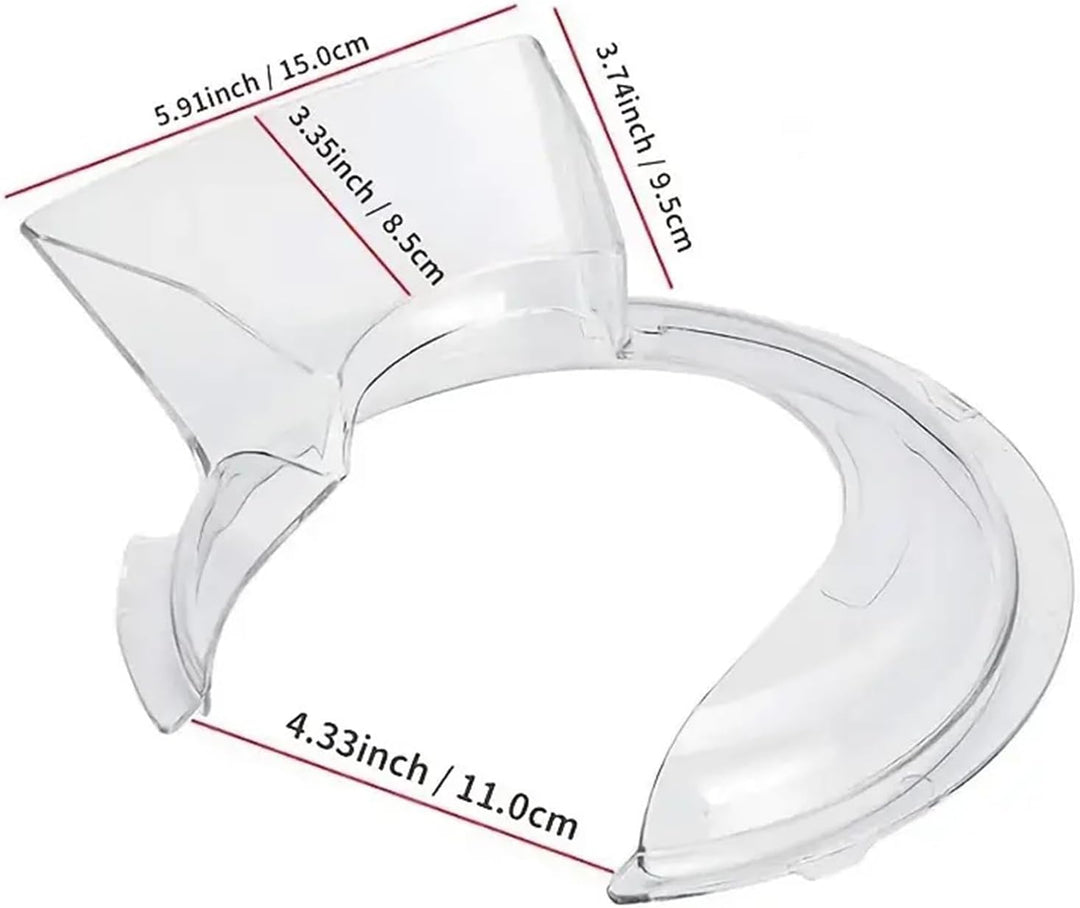 Spritzschutz Mixer, Spritzer Verhindern - Ausgiesserschutz, Transparente Kunststoff-Rührerabdeckung,