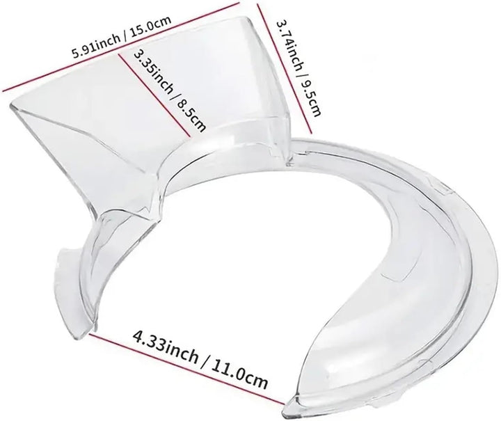 Spritzschutz Mixer, Spritzer Verhindern - Ausgiesserschutz, Transparente Kunststoff-Rührerabdeckung,