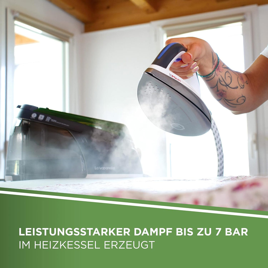 Polti La Vaporella XT90C, Dampfbügelstation mit Heizkessel, 7 Bar, mit ECO-Funktion, unbegrenzte Aut