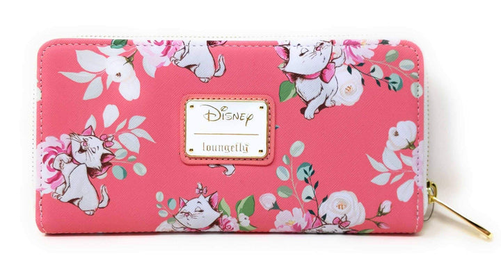 Loungefly X Disney Marie Pink Floral AOP Wallet