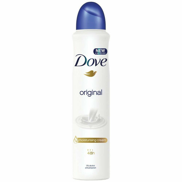 Dove Original Deodorant Spray Körper 6 Flaschen 250 ml