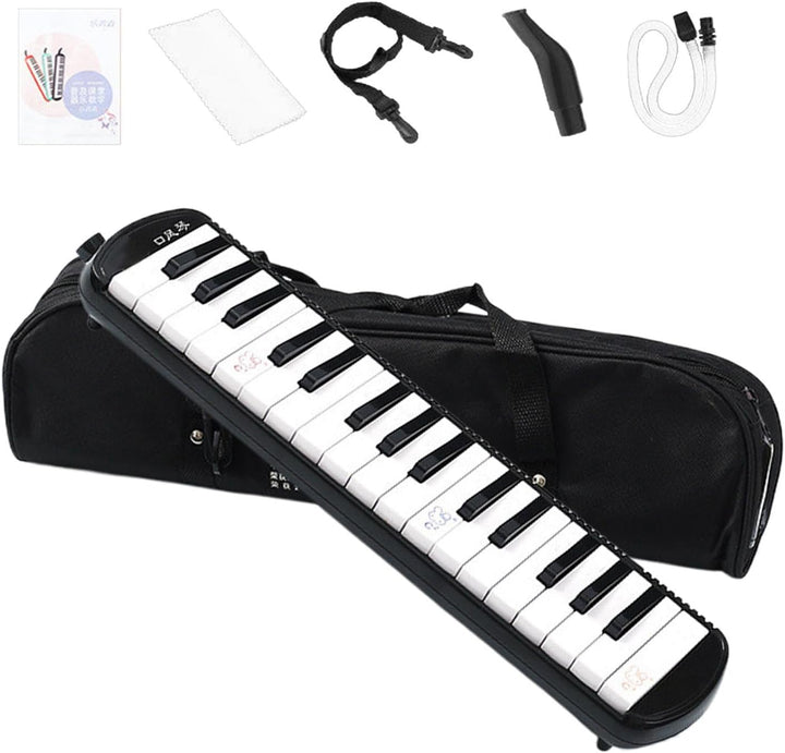Melodica für Erwachsene, Blasinstrument mit Mundstücken, Luftklavier mit Tragetasche, Harmonium-Melo