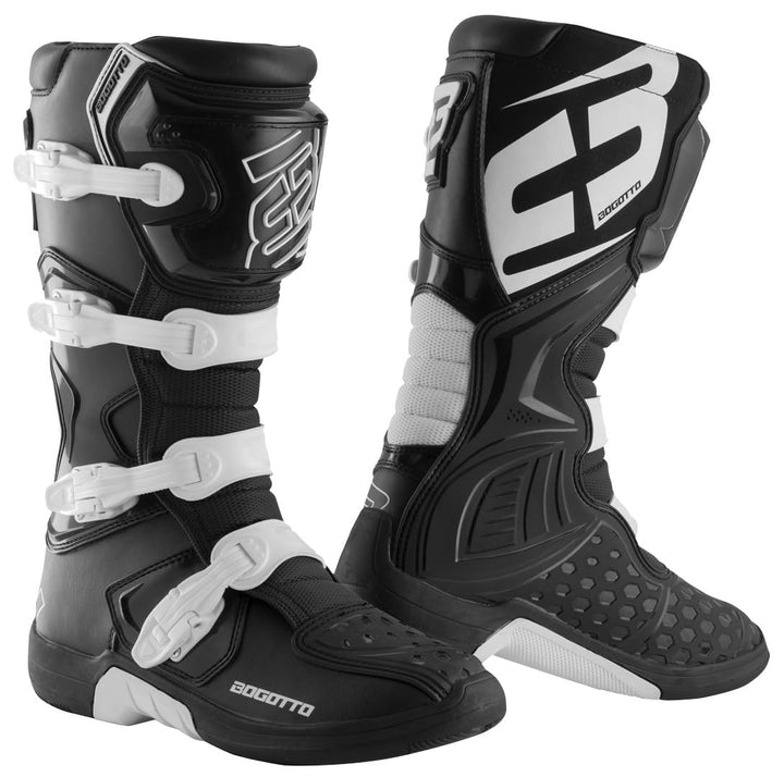 Bogotto MX-5 Motocross Stiefel, schwarz/weiss, 44, 44 EU