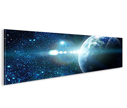 islandburner Bild Bilder auf Leinwand Sterne Weltall Space Panorama XXL Poster Leinwandbild Wandbild
