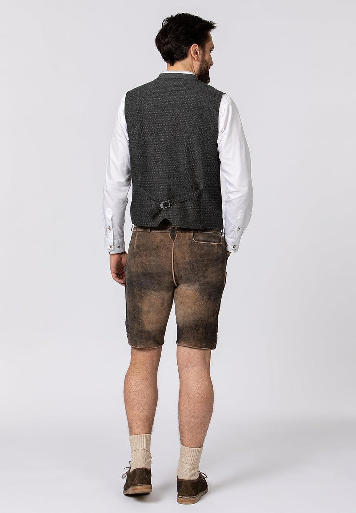 Stockerpoint Herren Pino Trachtenweste 48 Grau, 48 Grau
