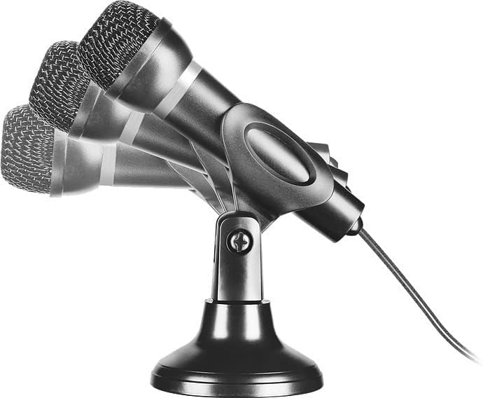 Speedlink CAPO Desk &amp; Hand Microphone - Tisch- und Handmikrofon, exzellente Klangqualität für Sprach