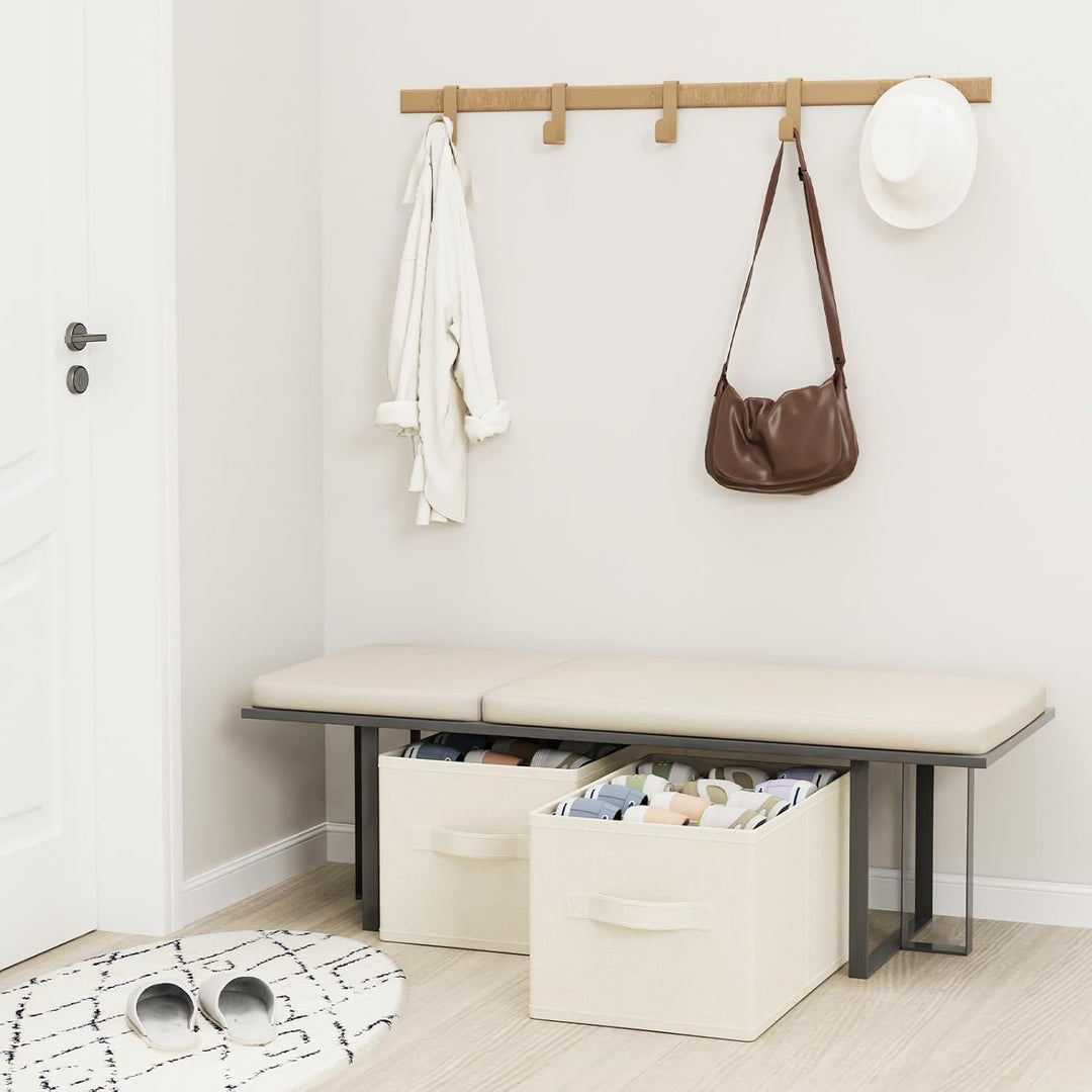 2 Stück Schuhorganizer für Closet, Grosse Schuhaufbewahrung Platzsparend Passt 12-24 Paare, Faltbare