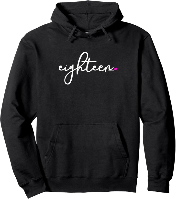 18. Geburtstag Geschenke für Teenager Mädchen Hoodie Eighteen Shirt Pullover Hoodie