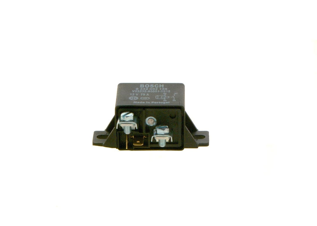 Bosch 0332002168 Leistungsrelais 12V 75A, IP5K4, Betriebstemperatur von -20° C bis 100° C, Schliesse