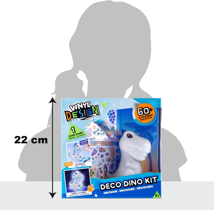 C Toys Style 4 Ever – Dinosaurier-Figur zum Dekorieren Vinyl Design – Spardose phosphoreszierend – O