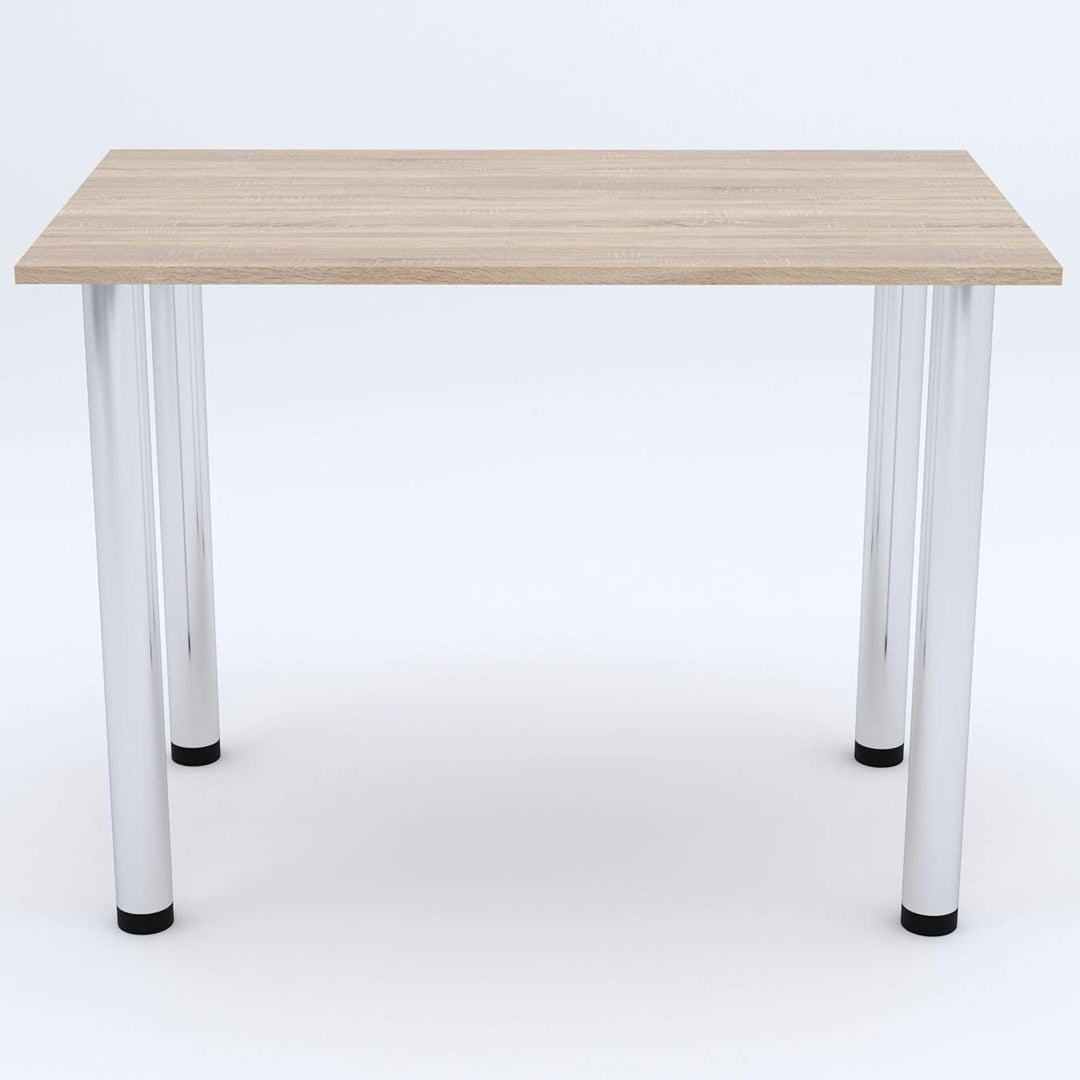 mikon 60x40 | Esszimmertisch - Esstisch - Tisch mit Chrombeinen - Küchentisch - Bürotisch | Sonoma 6