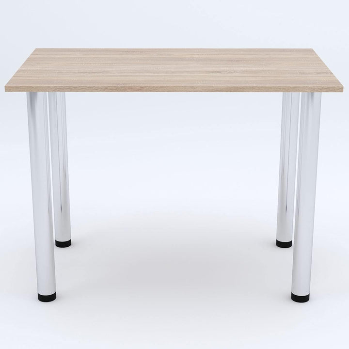 mikon 60x40 | Esszimmertisch - Esstisch - Tisch mit Chrombeinen - Küchentisch - Bürotisch | Sonoma 6