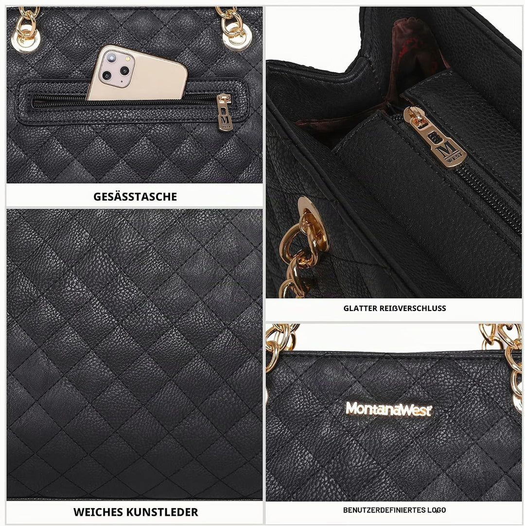 Montana West Damen Portmonee versteckt Carry Hobo Single Strap Geldbörse mit Paisley Floral Design m