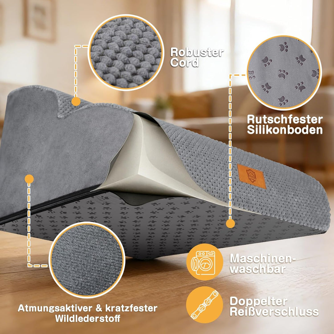 Zvonema Hundetreppe, rutschfeste Haustiertreppe, Hundetreppe für Kleine Hunde und Katzen, Hunderampe