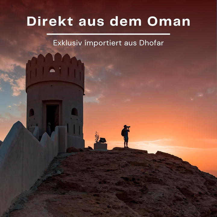 Premium Weihrauch Oman Al-Hojari Mix Grad 1-3 – kleine Stücke – grün-weiss-orange – Boswellia Sacra
