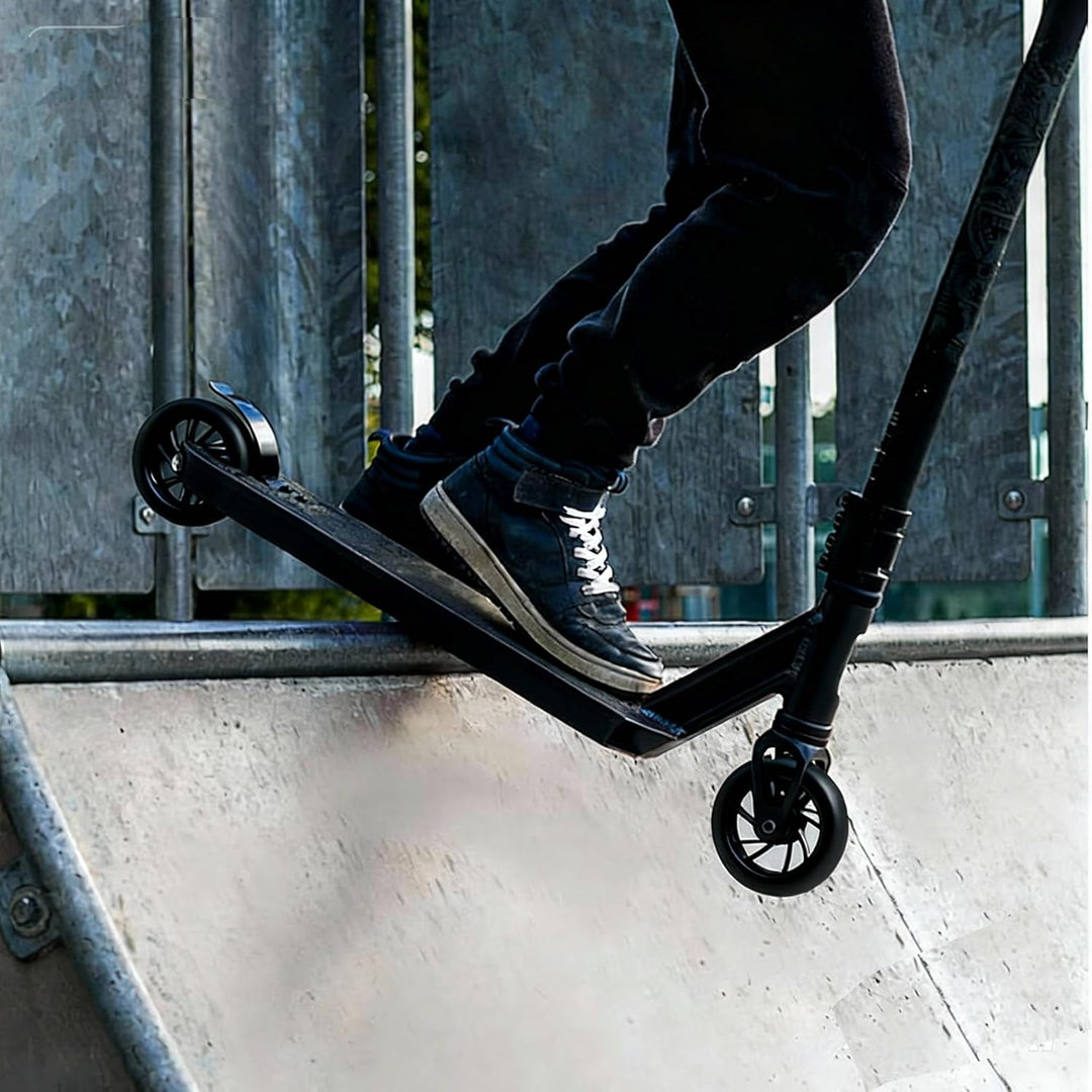 2 Stück Pro Stunt Scooter Rollen 100mm, Stunt Scooter Räder with ABEC-9 Bearings, Thickened PVC Repl